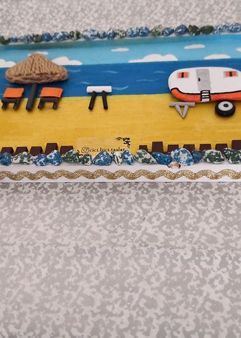 Kumsal Temalı Dekoratif Ahşap Duvar Süsü - Görsel 2