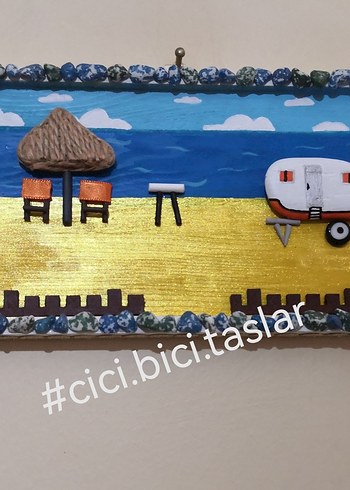 Kumsal Temalı Dekoratif Ahşap Duvar Süsü - Görsel 4