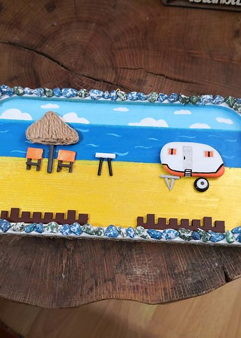 Kumsal Temalı Dekoratif Ahşap Duvar Süsü - Görsel 15