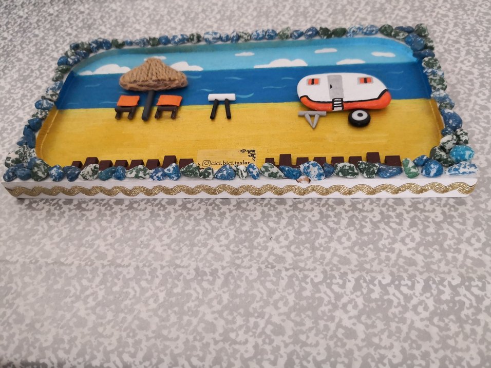 Kumsal Temalı Dekoratif Ahşap Duvar Süsü - Görsel 2