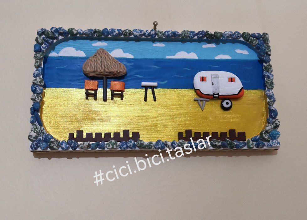 Kumsal Temalı Dekoratif Ahşap Duvar Süsü - Görsel 4