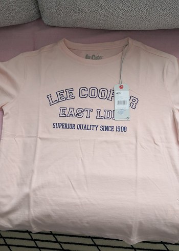 Lee Cooper Pudra Baskılı Kadın Tişört - Görsel 6