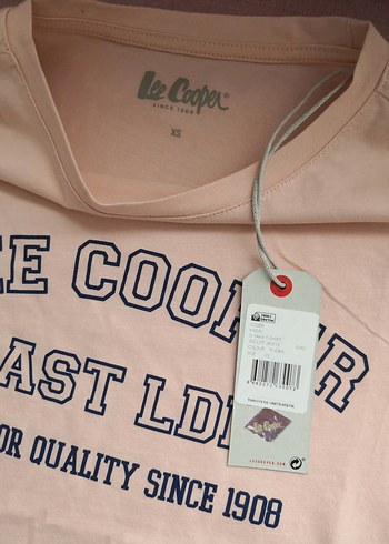 Lee Cooper Pudra Baskılı Kadın Tişört - Görsel 3