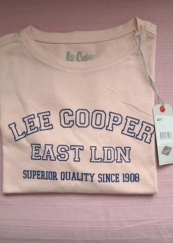 Lee Cooper Pudra Baskılı Kadın Tişört - Görsel 5