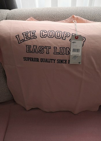 Lee Cooper Pudra Baskılı Kadın Tişört - Görsel 4