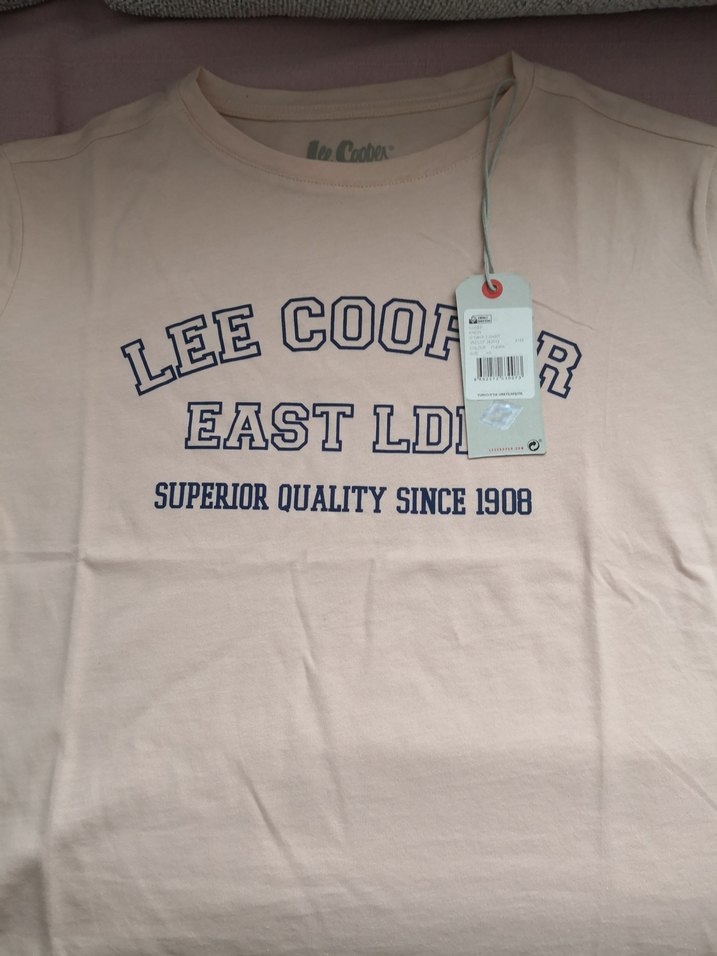 Lee Cooper Pudra Baskılı Kadın Tişört - Görsel 2