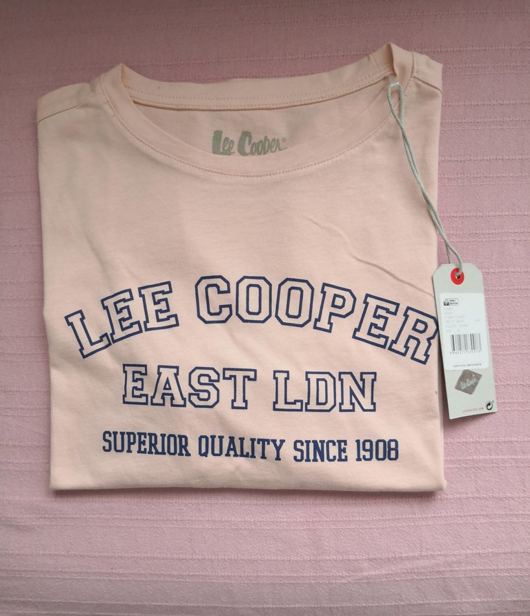 Lee Cooper Pudra Baskılı Kadın Tişört - Görsel 5