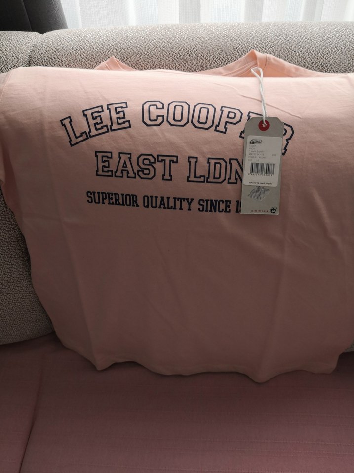 Lee Cooper Pudra Baskılı Kadın Tişört - Görsel 4