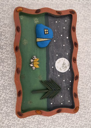 Kamp Temalı Ahşap Tablo - Görsel 7