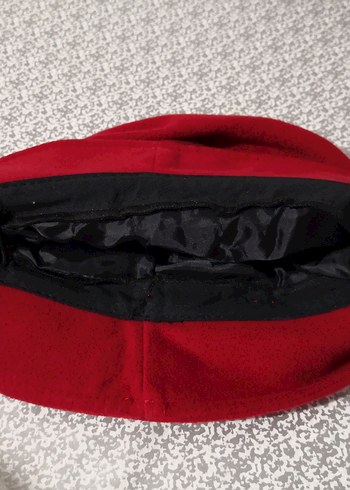 Kırmızı Kadın Çiçekli Şapka - Görsel 6