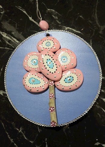 Pembe Taşlı Ağaç Tablo - Görsel 15