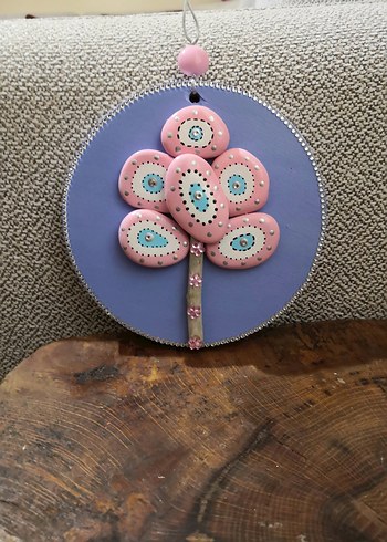 Pembe Taşlı Ağaç Tablo - Görsel 13