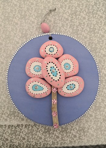 Pembe Taşlı Ağaç Tablo - Görsel 17