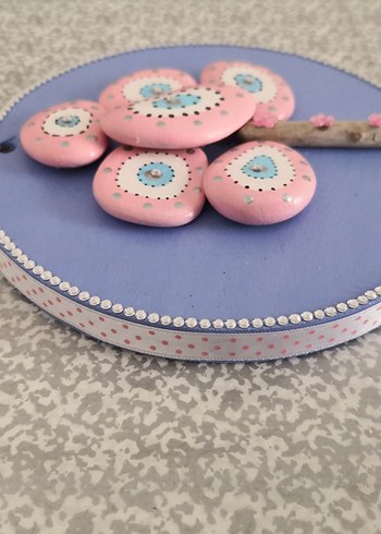 Pembe Taşlı Ağaç Tablo - Görsel 18