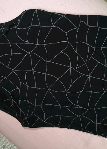 Likralı Siyah Abiye Bluz (Vintage) - Görsel 8