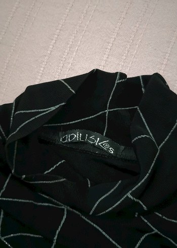 Likralı Siyah Abiye Bluz (Vintage) - Görsel 4