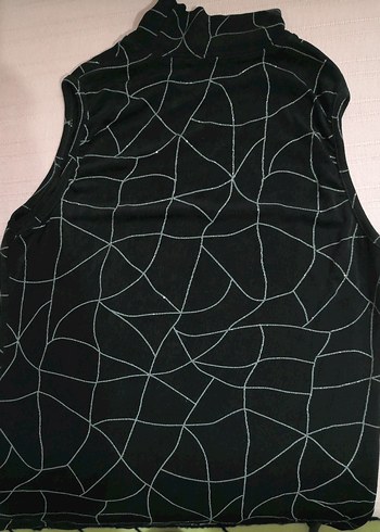 Likralı Siyah Abiye Bluz (Vintage) - Görsel 5