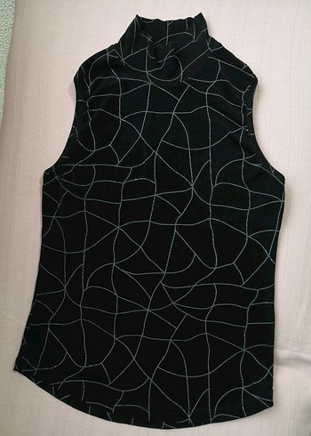 Likralı Siyah Abiye Bluz (Vintage) - Görsel 3