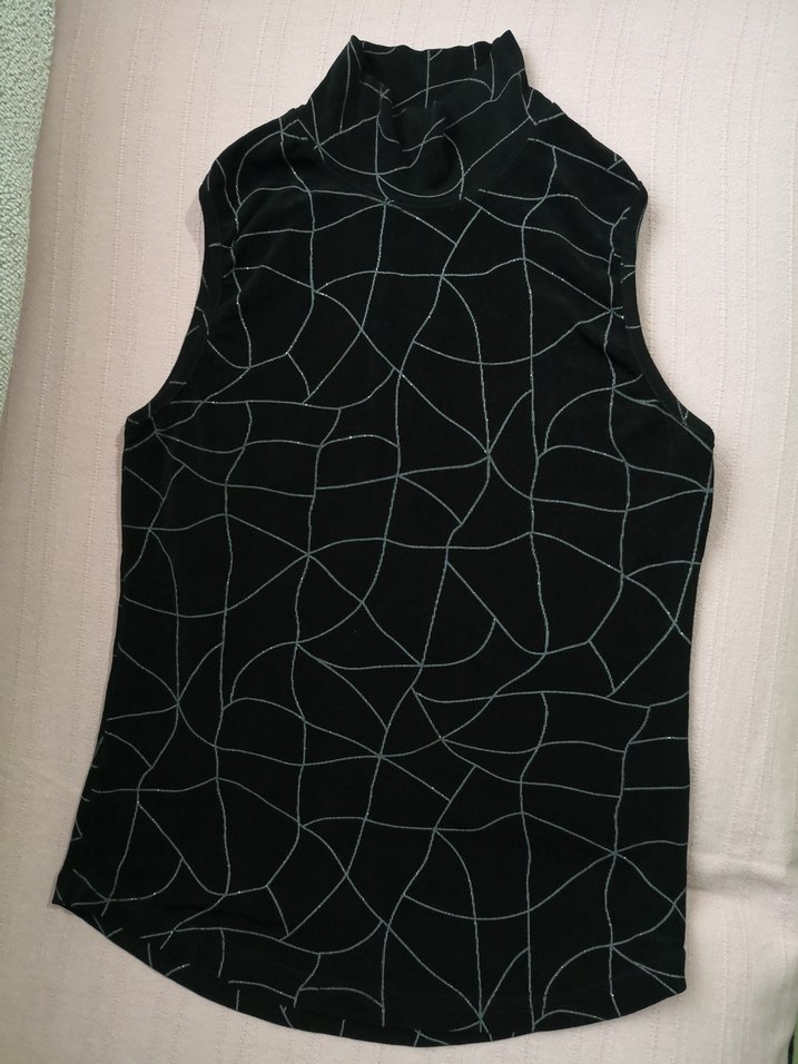 Likralı Siyah Abiye Bluz (Vintage) - Görsel 3