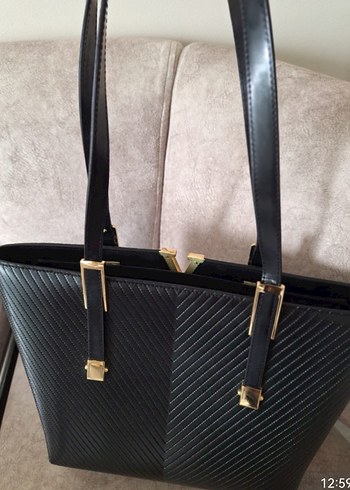 Siyah Kadın Kol Çantası - Görsel 4