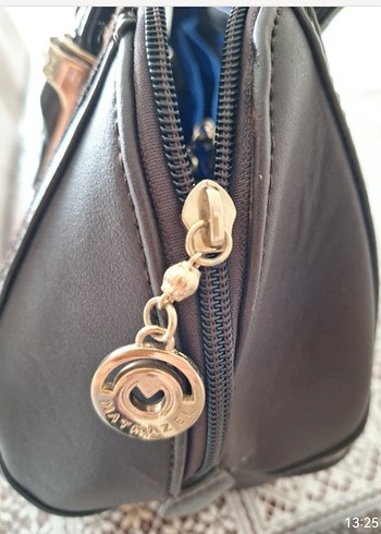 Matmazel Kahverengi İşlemeli Süet Kadın Çanta - Görsel 5