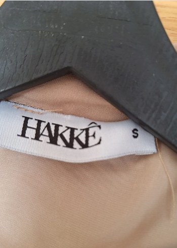 Bej Kemerli Kısa Trençkot Hakke - Görsel 9