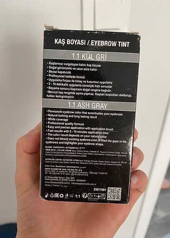 Neva Kül Gri Vegan Kaş Boyası - Görsel 2