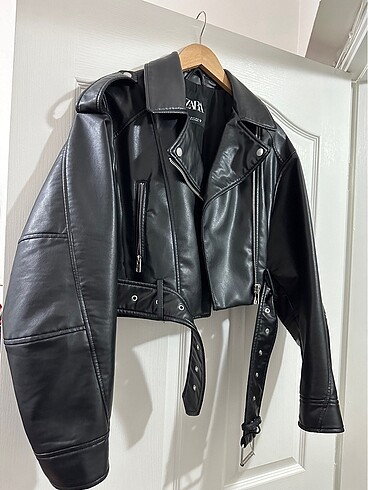 Zara biker deri ceket