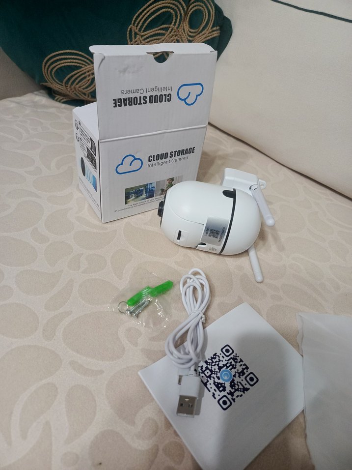 Kablosuz Beyaz Güvenlik Kamerası - Görsel 3