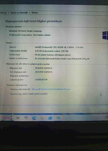 Toshiba Pentium 4 CPU 4 Ram 750 HDD dizüstü bilgisayar - Görsel 4