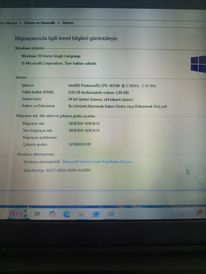 Toshiba Pentium 4 CPU 4 Ram 750 HDD dizüstü bilgisayar - Görsel 4