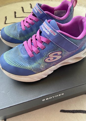 Kız Çocuk Mor Bağcıklı Skechers Spor Ayakkabı - Görsel 4