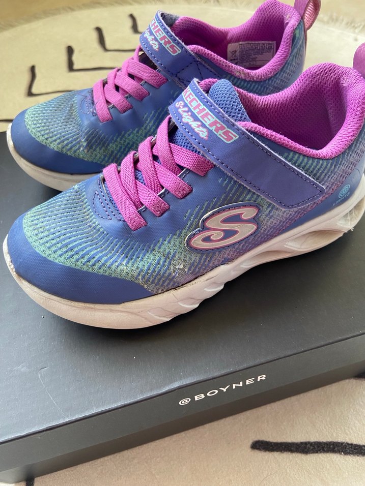 Kız Çocuk Mor Bağcıklı Skechers Spor Ayakkabı - Görsel 4