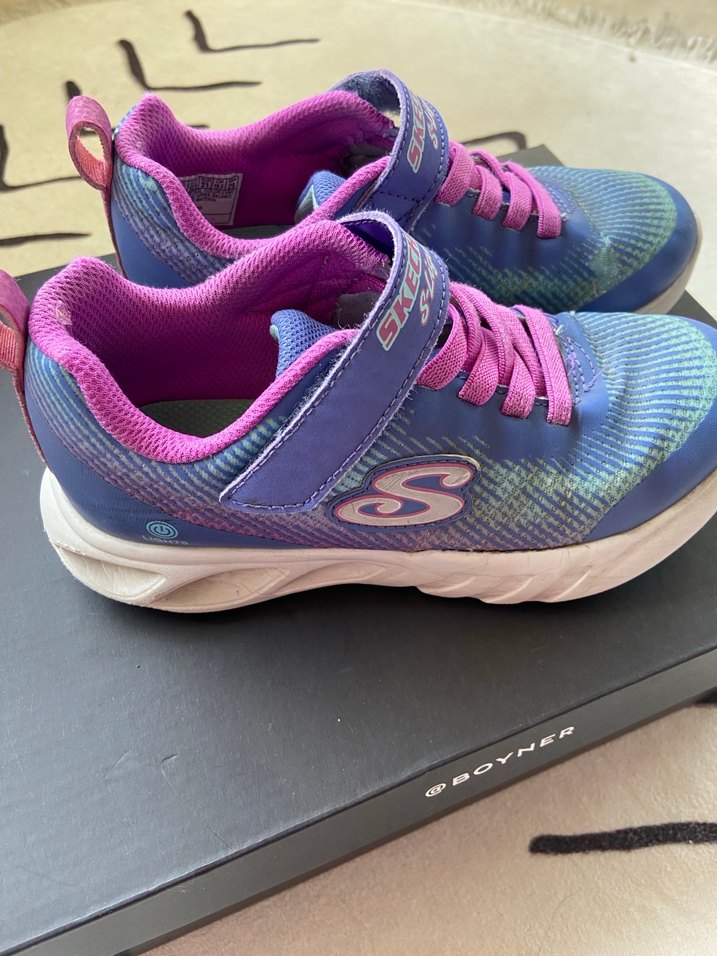 Kız Çocuk Mor Bağcıklı Skechers Spor Ayakkabı - Görsel 5