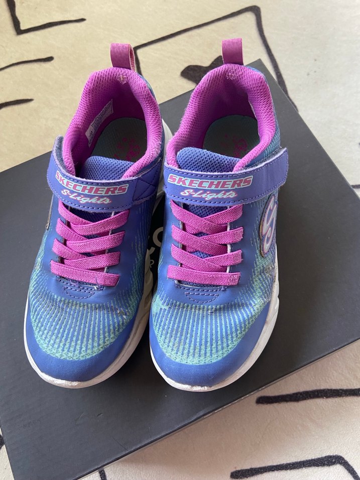 Kız Çocuk Mor Bağcıklı Skechers Spor Ayakkabı - Görsel 2