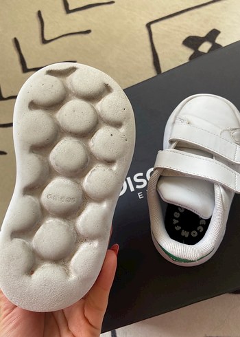 Beyaz Erkek Çocuk Spor Ayakkabı Velcro - Görsel 4