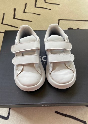 Beyaz Erkek Çocuk Spor Ayakkabı Velcro - Görsel 2