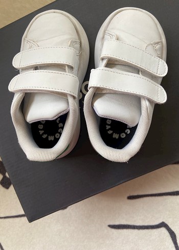 Beyaz Erkek Çocuk Spor Ayakkabı Velcro - Görsel 3