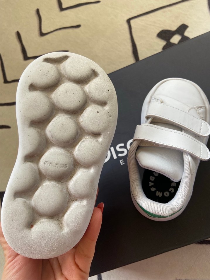 Beyaz Erkek Çocuk Spor Ayakkabı Velcro - Görsel 4