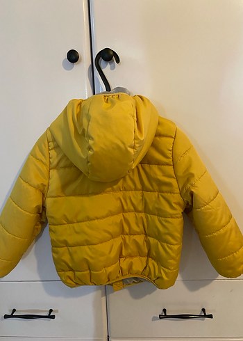 Sarı Fermuarlı Erkek Çocuk Mont - Görsel 2
