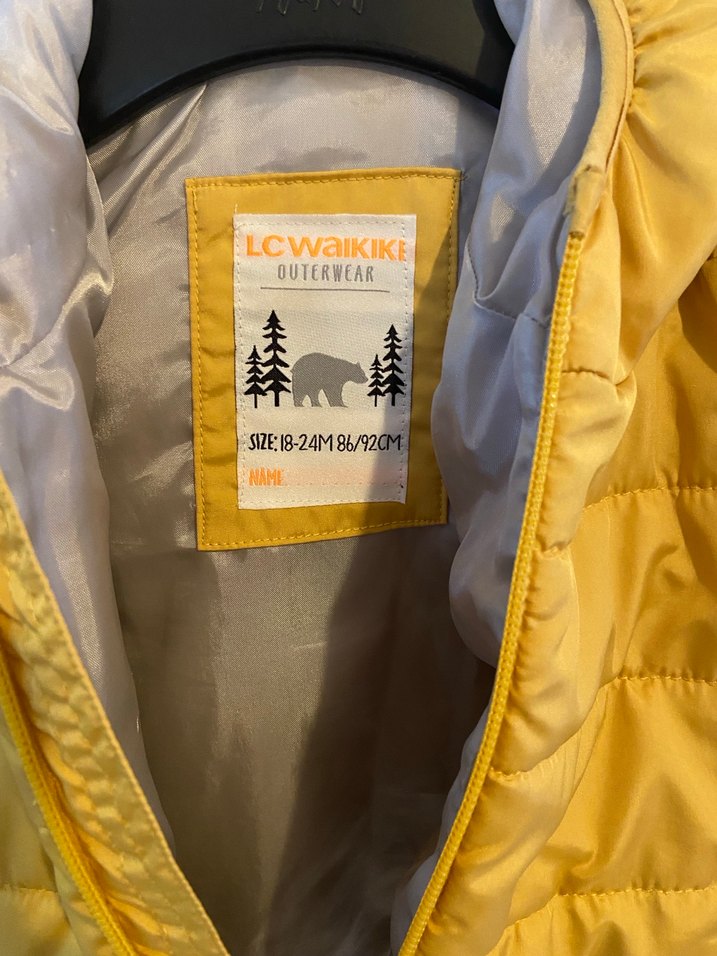 Sarı Fermuarlı Erkek Çocuk Mont - Görsel 5