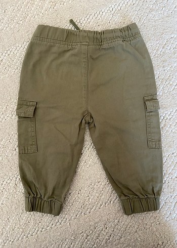 Erkek Çocuk Bol Kesim Kemerli Haki Pantolon - Görsel 2