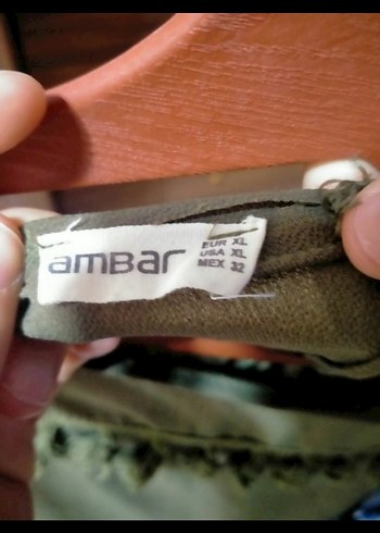 42 Beden haki Renk ponponlu saçaklı gömlek