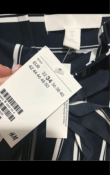 34 Beden H&M etiketli kumaş pantolon
