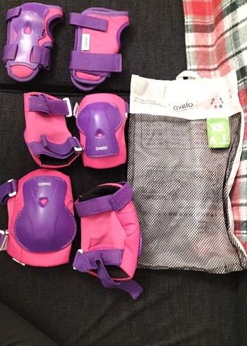 Mor Plastik paten Dizlikleri Velcro ile - Görsel 2