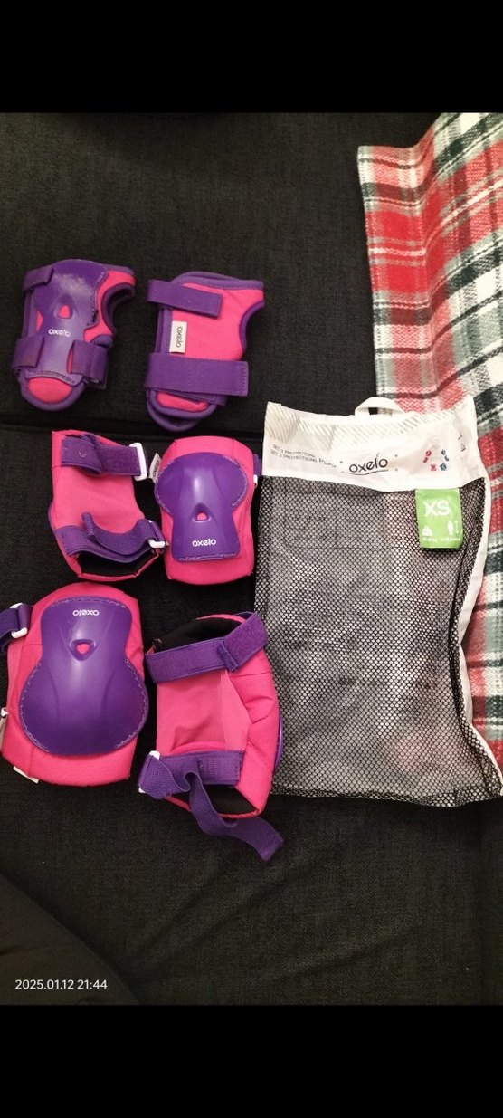 Mor Plastik paten Dizlikleri Velcro ile - Görsel 4