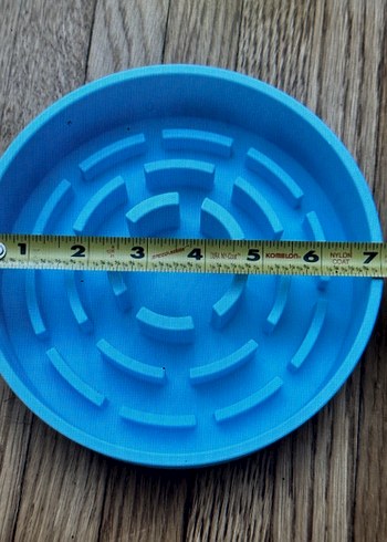 Yuvarlak Labirent yavaş yeme mama kabı - Görsel 2