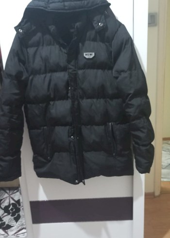 Siyah Kemerli Kadın Kışlık Mont - Görsel 2