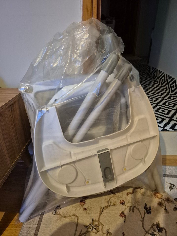 Beyaz Bebek Mama Sandalyesi - Görsel 2