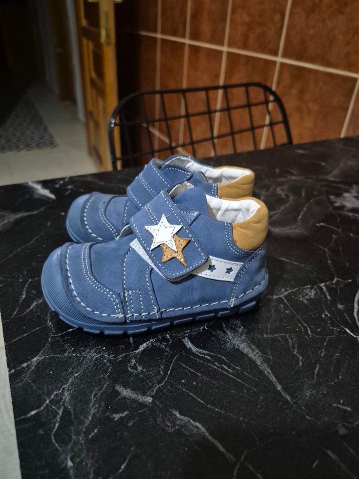 Mavi Erkek Bebek İlk Adım Ayakkabısı - Görsel 2